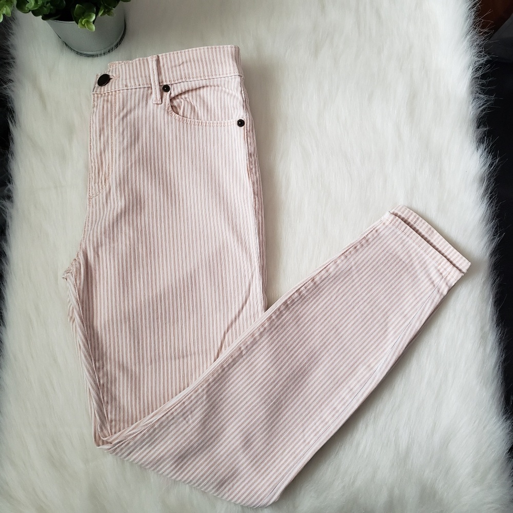 LOFT Pinstripe Skinny Jean